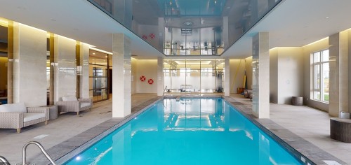 Pool - 812-3000 Boul. Thimens, Montréal (Saint-Laurent), QC - Indoor Photo Showing Other Room With In Ground Pool