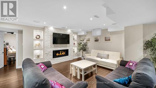 328 St. Urbain Drive, Vaughan, ON - Indoor Photo Showing Living Room With Fireplace