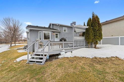 180 De La Seigneurie Boulevard, Winnipeg, MB - Outdoor With Deck Patio Veranda