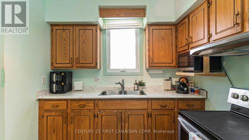 706 Nelson Street, London East (East L), ON - Indoor Photo Showing Kitchen With Double Sink
