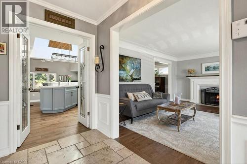 2119 Paisley Avenue, Burlington, ON - Indoor Photo Showing Living Room With Fireplace