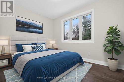 Digitally Staged - 62 Rue Vanier, Tiny, ON - Indoor Photo Showing Bedroom