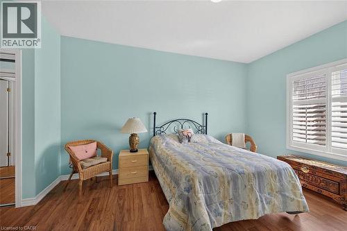 Bedroom with dark wood-style flooring - 48 Hallmark Trail, Hamilton, ON - Indoor Photo Showing Bedroom