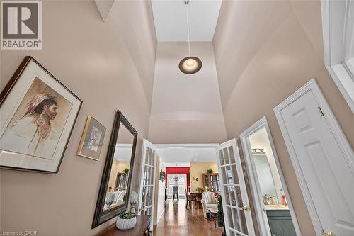Hallway featuring french doors and a high ceiling - 48 Hallmark Trail, Hamilton, ON - Indoor Photo Showing Other Room