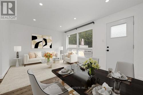 Virtually Staged-Living Room/Dining Room - 23 Pixley Private, Ottawa, ON - Indoor Photo Showing Living Room