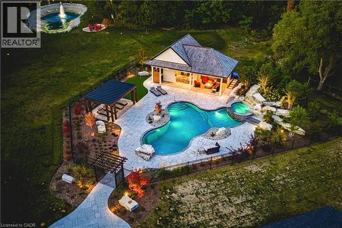 597 Old York Road, Burlington, ON - Outdoor With In Ground Pool