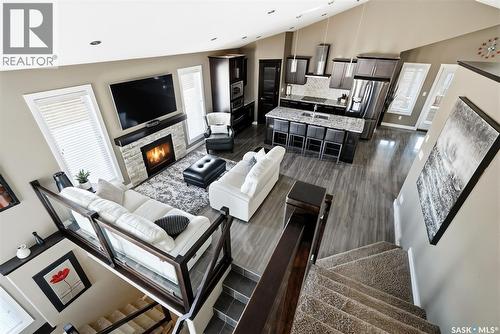 4127 Cumberland Road E, Regina, SK - Indoor With Fireplace