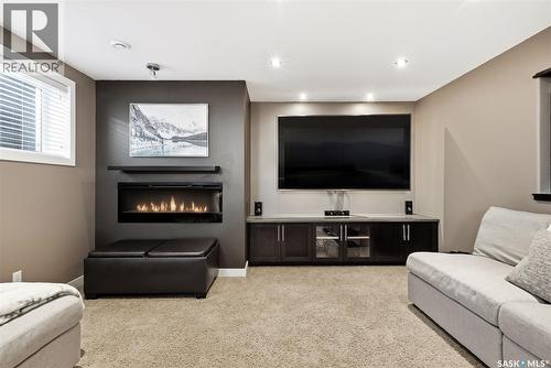 4127 Cumberland Road E, Regina, SK - Indoor With Fireplace