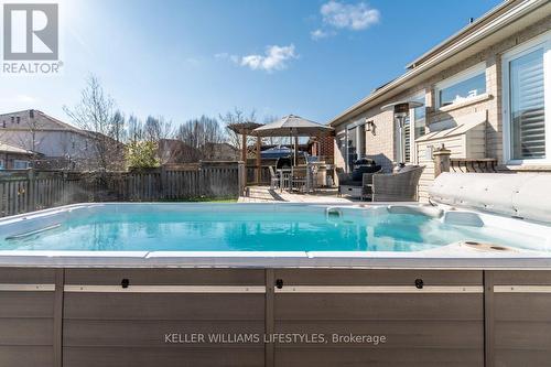 pool, hot tub, and aquatic gym all-in-one - 779 North Leaksdale Circle, London South (South U), ON - Outdoor With Above Ground Pool