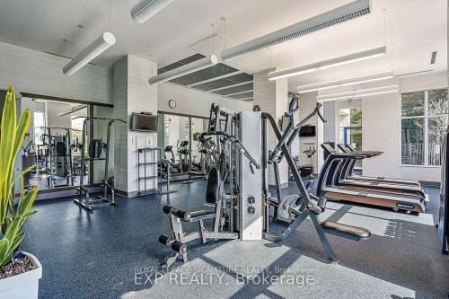 403-181 Wynford Drive, Toronto, ON - Indoor Photo Showing Gym Room