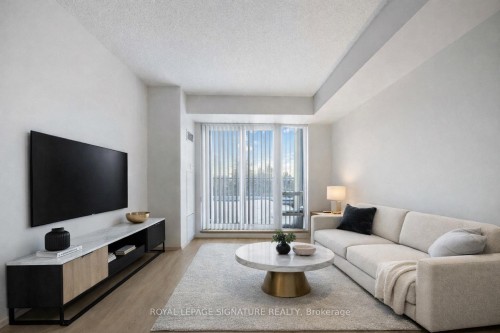 403-181 Wynford Drive, Toronto, ON - Indoor Photo Showing Living Room