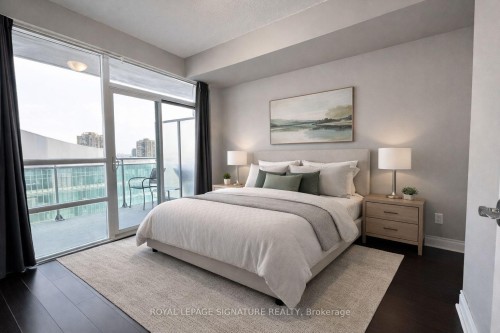 2704-16 Brookers Lane, Toronto, ON - Indoor Photo Showing Bedroom