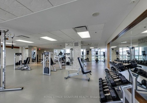 2704-16 Brookers Lane, Toronto, ON - Indoor Photo Showing Gym Room