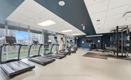 2704-16 Brookers Lane, Toronto, ON - Indoor Photo Showing Gym Room