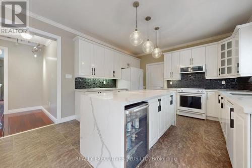 Built-In Bar Fridge - 46 Williamson Drive W, Ajax, ON - Indoor Photo Showing Kitchen With Upgraded Kitchen