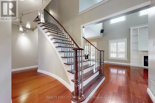 Hardwood Staircase w/ Wrought Iron Picketts - 46 Williamson Drive W, Ajax, ON - Indoor Photo Showing Other Room