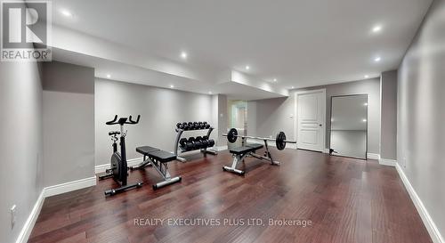 Basement Exercise Room - Potential Bedroom - 46 Williamson Drive W, Ajax, ON - Indoor Photo Showing Gym Room