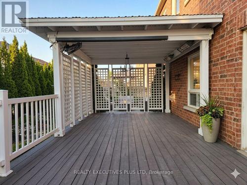 Beautiful Covered Patio - 46 Williamson Drive W, Ajax, ON - Outdoor With Deck Patio Veranda With Exterior