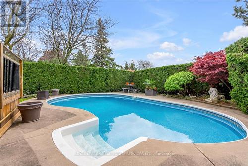 1401 The Links Drive, Oakville, ON - Outdoor With In Ground Pool With Backyard