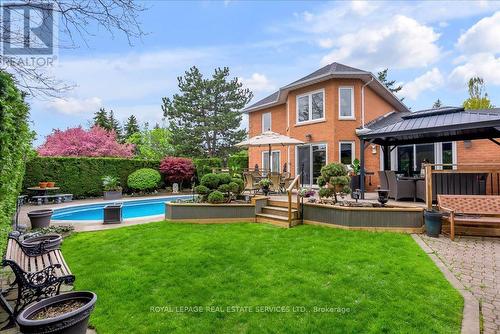 1401 The Links Drive, Oakville, ON - Outdoor With In Ground Pool With Deck Patio Veranda With Backyard