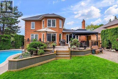 1401 The Links Drive, Oakville, ON - Outdoor With In Ground Pool With Deck Patio Veranda