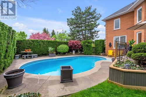1401 The Links Drive, Oakville, ON - Outdoor With In Ground Pool With Deck Patio Veranda