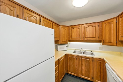 404-435 Festubert St, Duncan, BC - Indoor Photo Showing Kitchen With Double Sink