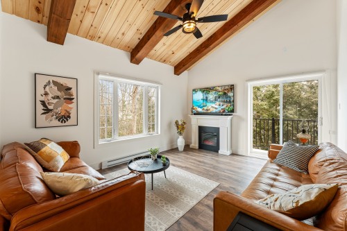 Salle familiale - 24 106E Rue, Magog, QC - Indoor Photo Showing Living Room With Fireplace