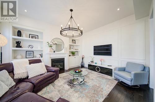 1369 Yellow Rose Circle, Oakville, ON - Indoor Photo Showing Living Room With Fireplace