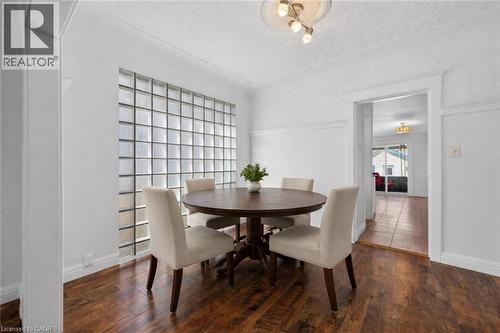 VIRTUALLY STAGED - 183 Paling Avenue, Hamilton, ON - Indoor Photo Showing Dining Room
