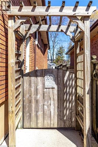 gate to fenced backyard - 39 Trenholme Crescent, Hamilton, ON - Outdoor
