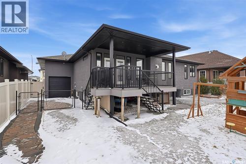 6040 Little Pine Loop, Regina, SK - Outdoor With Deck Patio Veranda