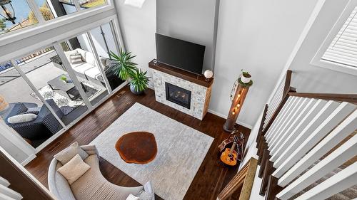1894 Hidden Lake Place, Kelowna, BC - Indoor With Fireplace