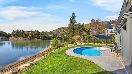 1894 Hidden Lake Place, Kelowna, BC - Outdoor With Body Of Water With In Ground Pool With View