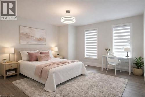 Partial Virtual Stage (2nd floor) - 685 Meadowsweet Avenue, Waterloo, ON - Indoor Photo Showing Bedroom
