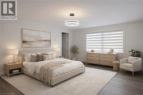 Partial Virtual Stage (2nd floor) - 685 Meadowsweet Avenue, Waterloo, ON - Indoor Photo Showing Bedroom