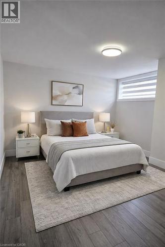 Partial Virtual Stage (Basement) - 685 Meadowsweet Avenue, Waterloo, ON - Indoor Photo Showing Bedroom