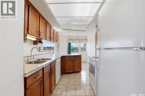540 424 Spadina Crescent E, Saskatoon, SK - Indoor Photo Showing Kitchen With Double Sink