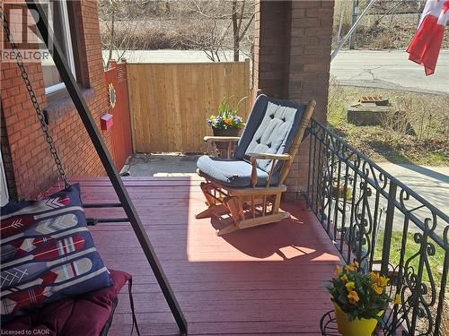 View of deck - 253 Grosvenor Avenue S, Hamilton, ON - Outdoor With Exterior