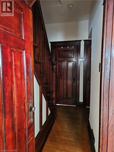 Entryway with stairway and wood finished floors - 253 Grosvenor Avenue S, Hamilton, ON - Indoor Photo Showing Other Room