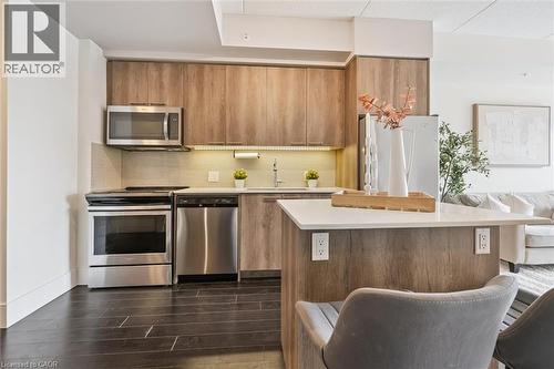 15 Prince Albert Boulevard Unit# 309, Kitchener, ON - Indoor Photo Showing Kitchen With Stainless Steel Kitchen With Upgraded Kitchen