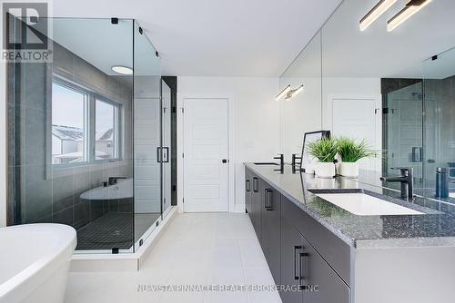 Pictures are from previous Model. - 2628 Heardcreek Trail, London North (North S), ON - Indoor Photo Showing Bathroom