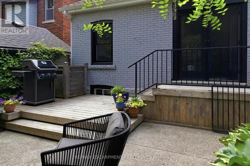 Gas BBQ line - 73 Arkell Street, Hamilton, ON - Outdoor With Deck Patio Veranda With Exterior