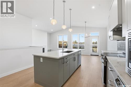 151 Nazarali Way, Saskatoon, SK - Indoor Photo Showing Kitchen With Upgraded Kitchen