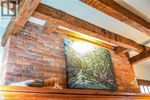 Detailed view of beamed ceiling - 2432 Seburn Road, Fonthill, ON - Indoor Photo Showing Other Room