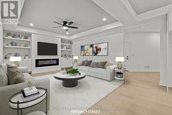 Family room w/ built-ins. - 