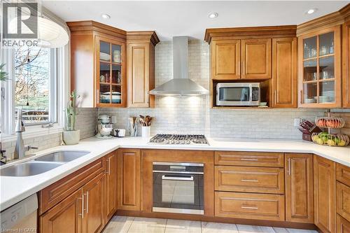 20 Barons Avenue S, Hamilton, ON - Indoor Photo Showing Kitchen With Double Sink