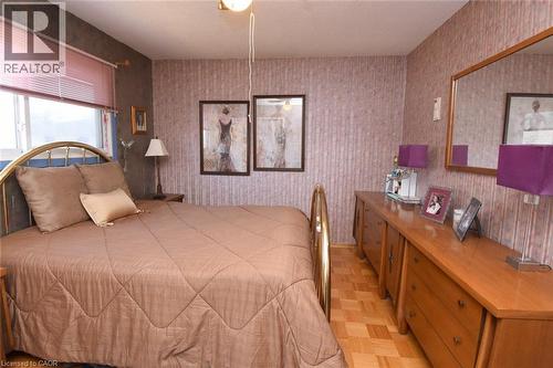 Spacious Primary Bedroom featuring parquet flooring - 1345 Colonsay Drive, Burlington, ON - Indoor Photo Showing Bedroom