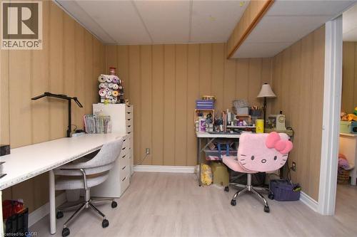 Office area Currently used as a hobby- craft room, possible guest bedroom - 1345 Colonsay Drive, Burlington, ON - Indoor Photo Showing Office