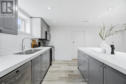 6 Bonnyview Drive, Toronto, ON - Indoor Photo Showing Kitchen With Double Sink